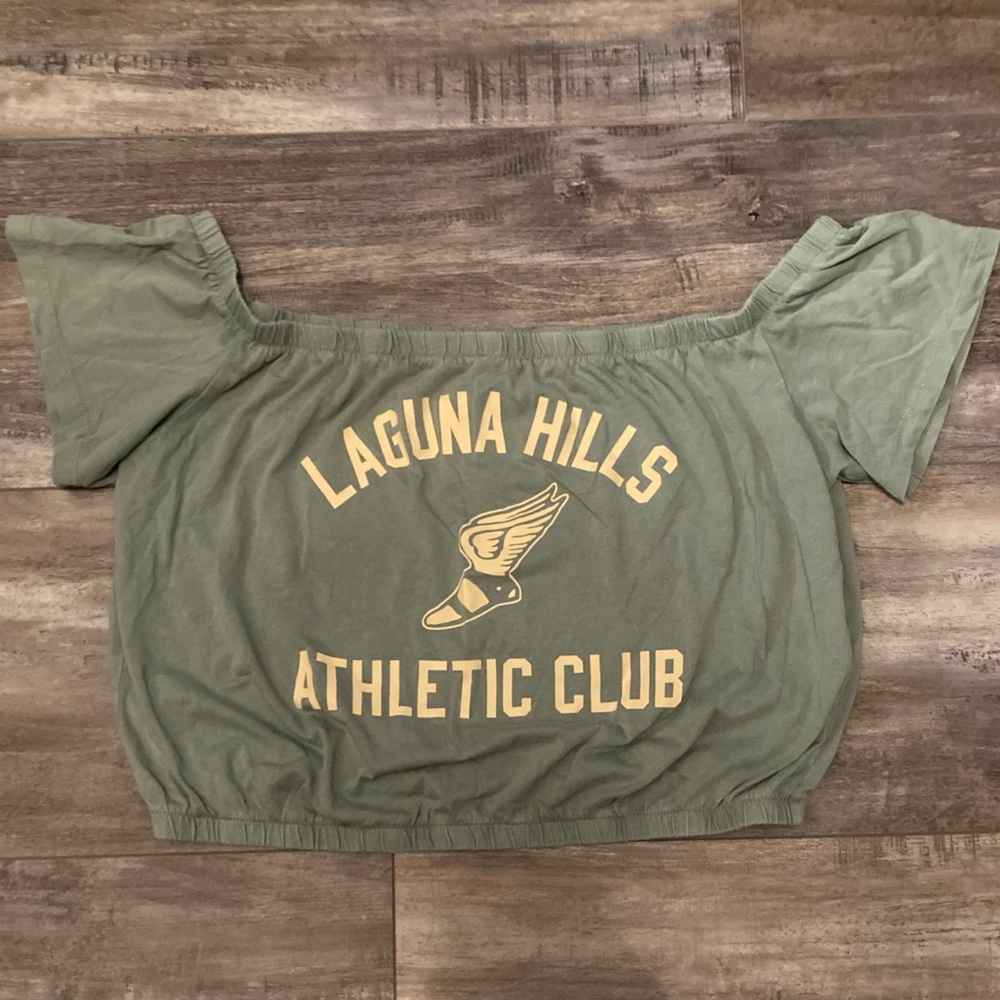 Hollister Y2K off shoulder top, size Large